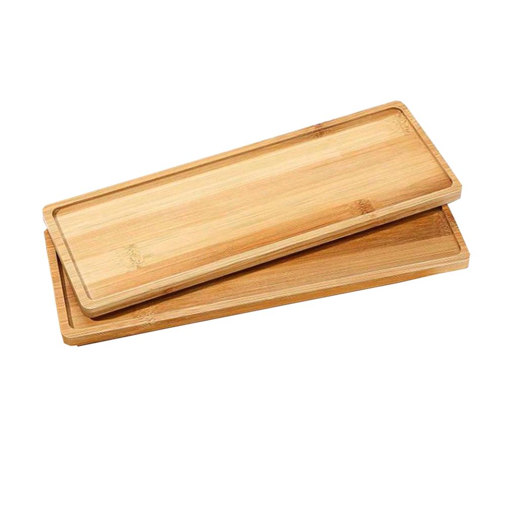 Bamboo Tray Decorative Bathroom Counter Tray Rounded Edges Bamboo Candle Holder Home Decor Countertop Organizer Holder for Soap
