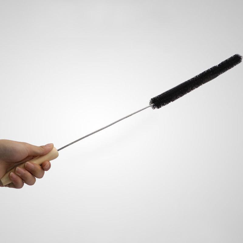 Черная удлиненная гибкая щетка для чистки вентиляционного отверстия сушилки стиральной машины