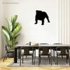1 шт. Английский бульдог породы собака металлический настенный знак | силуэт собаки настенный декор подвесное настенное искусство, домашний декор настенное украшение