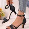 Fashion Women High Heels Sandals Summer Fashion Party Shoes for Women Comfortable Open Toed Thin Heels Sandals Designer Luxury Sandals