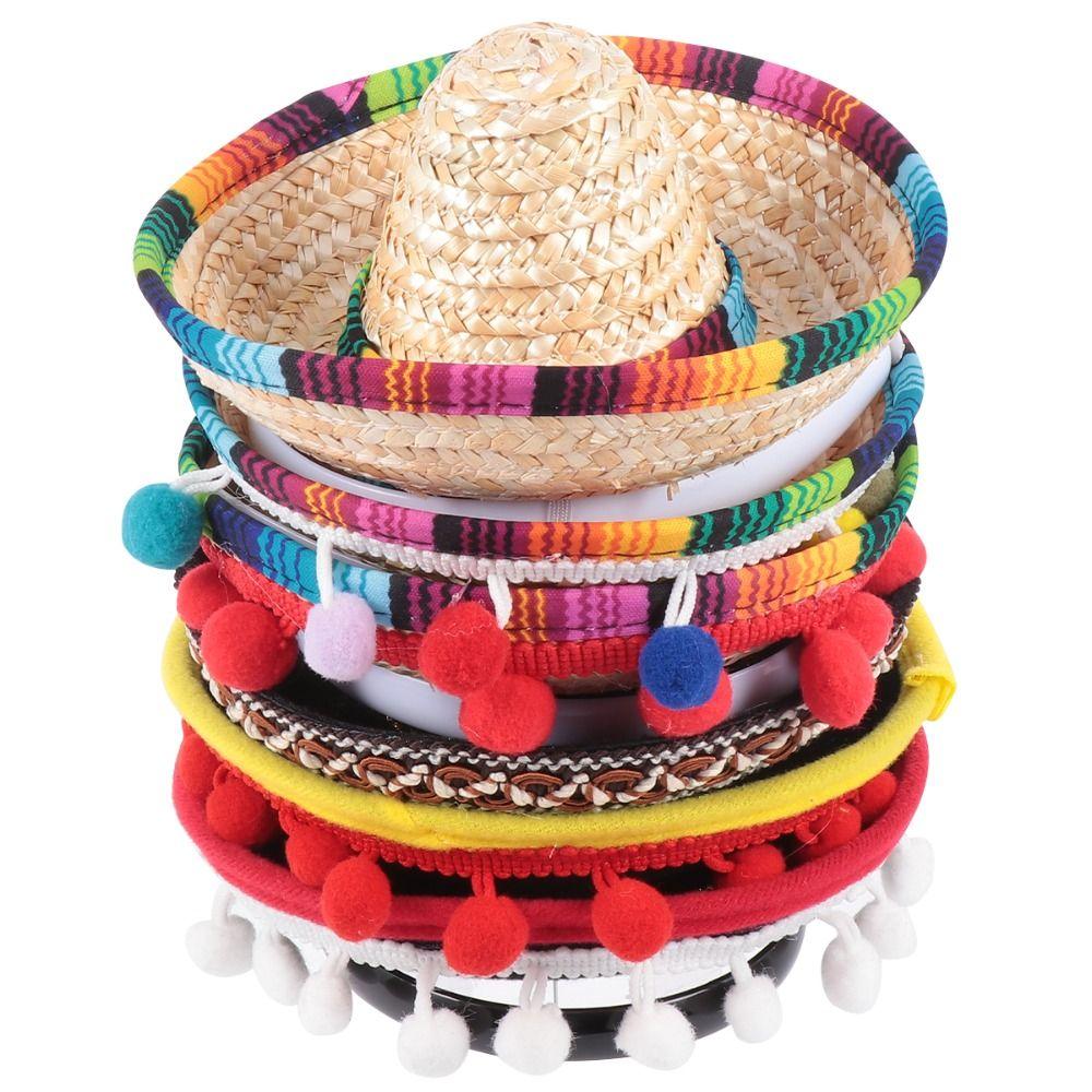 Party Supplies Performance Props Festival Headdress Mexican Hat Sombrero Headbands Hair Hoops