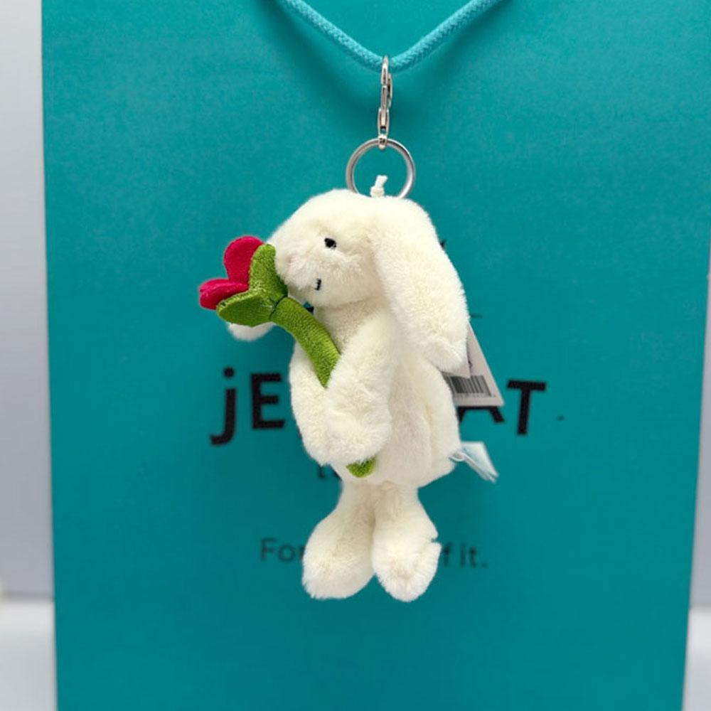 New JC Coffee Bean, Marshmallow, Ladybug, Frog, and Macaron Dessert Keychain & Bag Charm — Plush Toy Gift for Friends