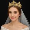 Роскошные Хрустальные Барочные Короны для Конкурсов Стразы Кристаллы Топпер для Торта Мужчины Женщины