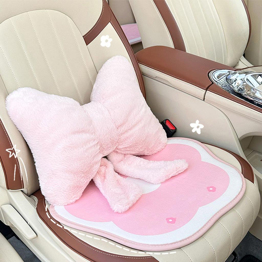Elegant Car Pillows Plushes Bows Pillows Cushions Car Backrest Cushion for Neck Support In Bedroom Living Room Office