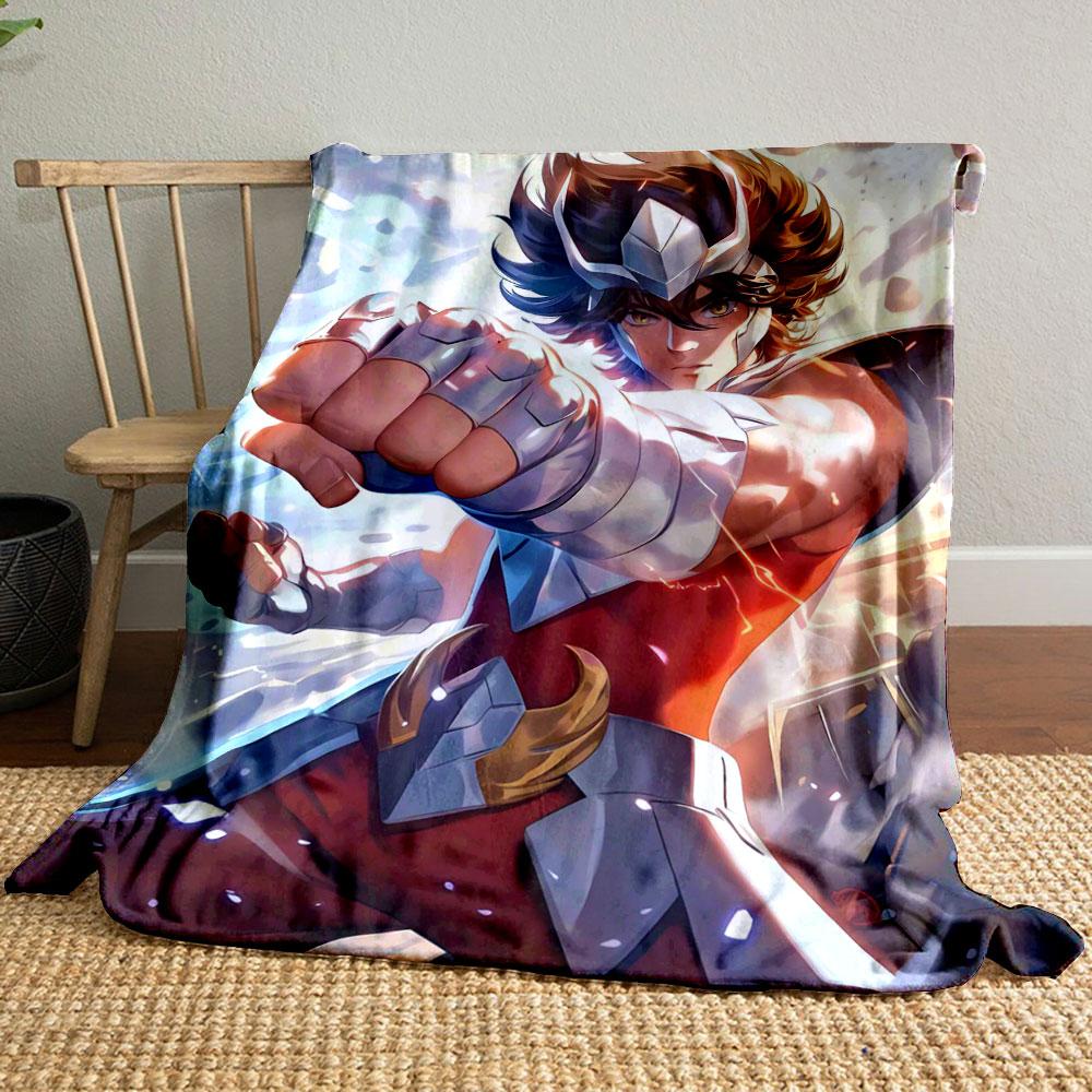 A dynamic figure in red armor punching outward with an intense background. for all seasons blanket lunch break throw gift