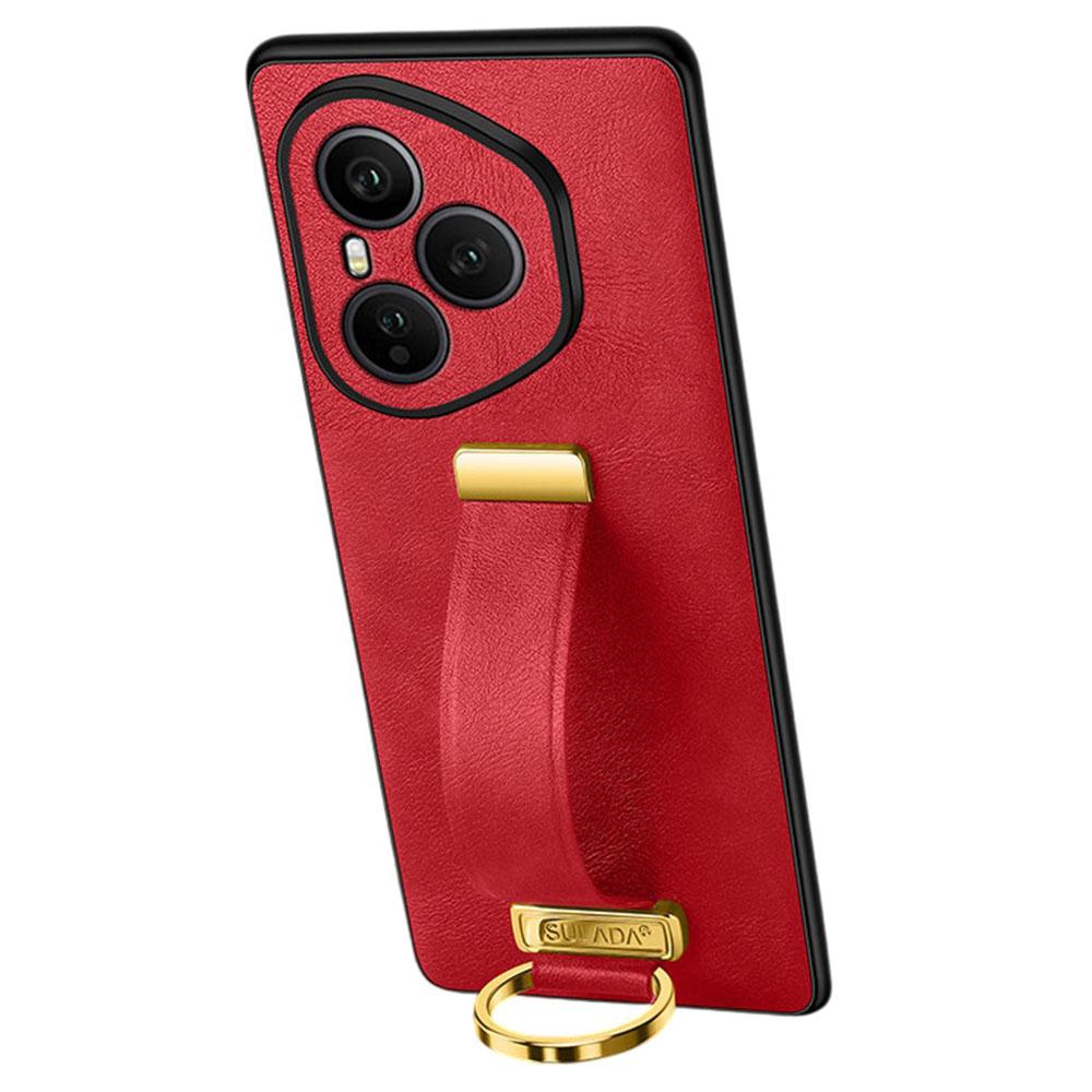 Серия SULADA Fashion для Honor 400 Pro 5G (Глобальный) Чехол Браслет Подставка Кожаная Задняя Крышка для Телефона