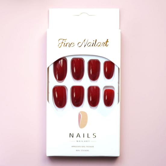 24 шт., накладные ногти, яркие цвета, смешанные размеры, ультратонкие, безвредные, для самостоятельного маникюра, полное покрытие, пресс для кончиков ногтей с набором клея