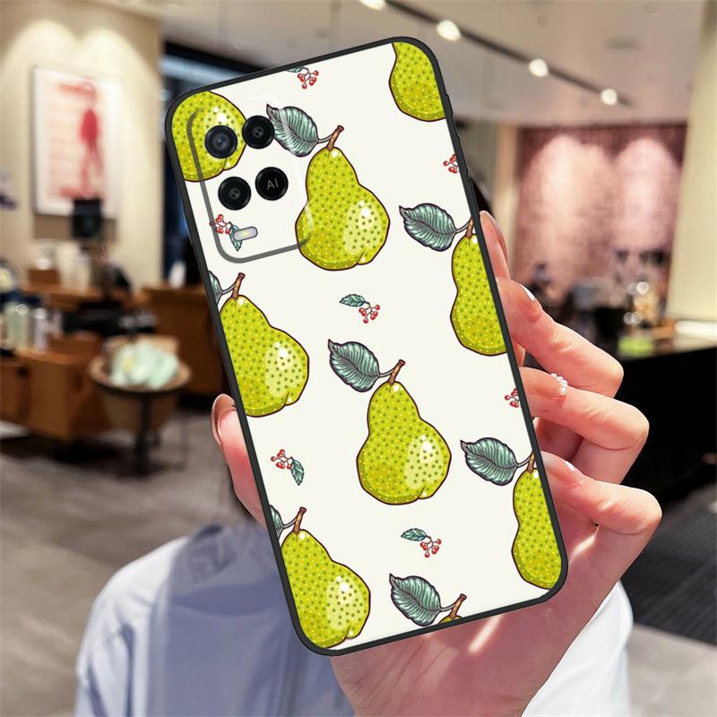 Фруктовый чехол Авокадо Груша Папайя для Oppo A94 A54 A40 A60 A80 A98 A78 A18 A38 A58 A16 A76 A96 A17 A77 A74 A57S A15