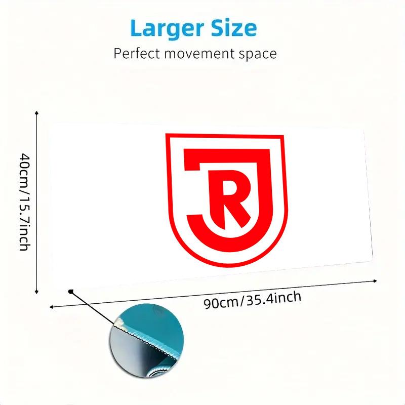 SSV Jahn Regensburg Print Cushion Non-slip Laptop Tablet Big Mousepad XXL Mat Mini PC Playmat With Lock edge