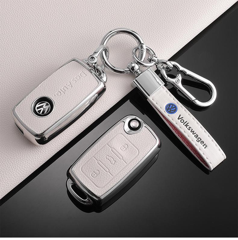 TPU Leather Car Remote Key Case Fob Cover Holder Shell For Volkswagen VW Polo Golf 7 MK7 Tiguan Passat Jetta E-golf Accessories Sk0