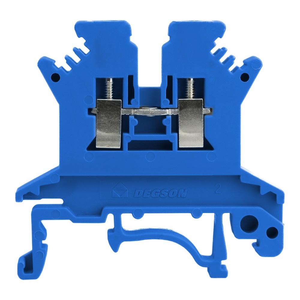Blue Screw-Through Rail Connector 15mm2 1P Vde Ul 5699