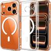 Оригинальный прозрачный магнитный чехол для iPhone 17 Pro Max Air 16 15 14 Plus 13 12 11 Чехол для телефона для Magsafe Прозрачный жесткий чехол
