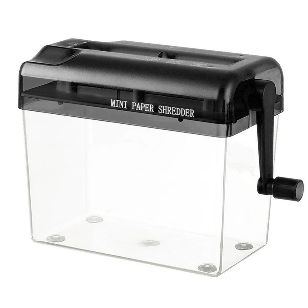 Mini Portable Manual Shredder Sturdy Durable Paper Shredder for Christmas Birthday Holiday Gift