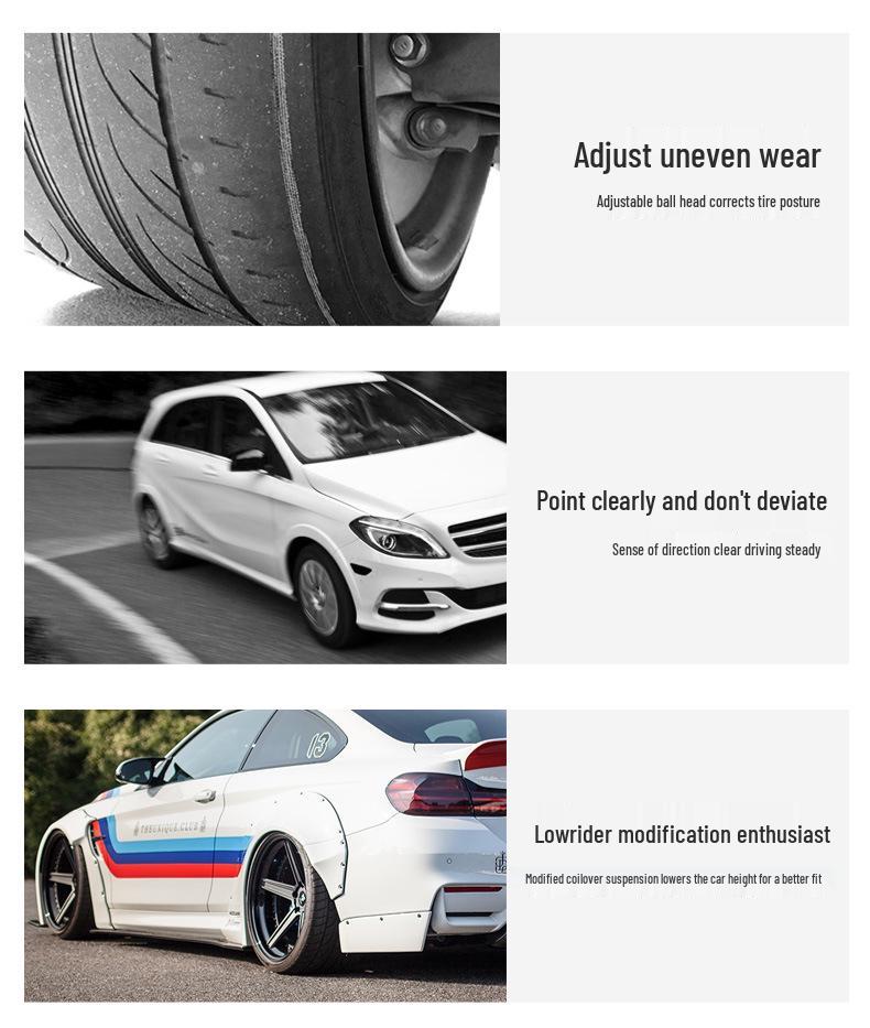 Tire Wear Front & Rear Camber Adjustment Arms for 2011-2018 Volkswagen Beetle