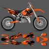 PowerZone Custom Team Graphics Decals For 3M Stickers Kit For KTM 2003 2004 SXF 2004 EXC Motorcycle  Stickers 002