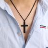 Jewelry Statement Alloy Stainless Steel Cross Pendant Link Chain Men Necklace
