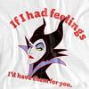 Disney Villains Unisex Adult If I Had Feelings Maleficent T-Shirt