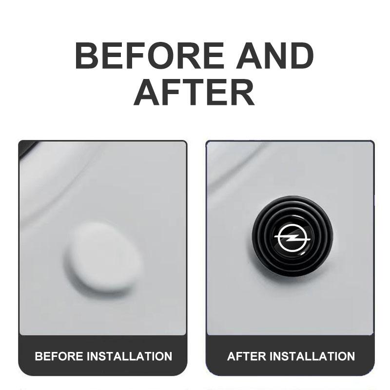 Car Door Anti-Collision Silicone Pads Shock Absorber Gasket Suitable For Opel Crossland Crossland-X Mokka Combo Cascada Monza