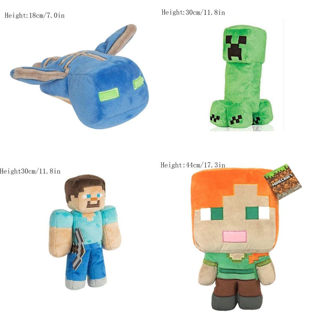 Minecraft Soft Plush Toy Animal Stuffed Pixel Doll Gift For Kids