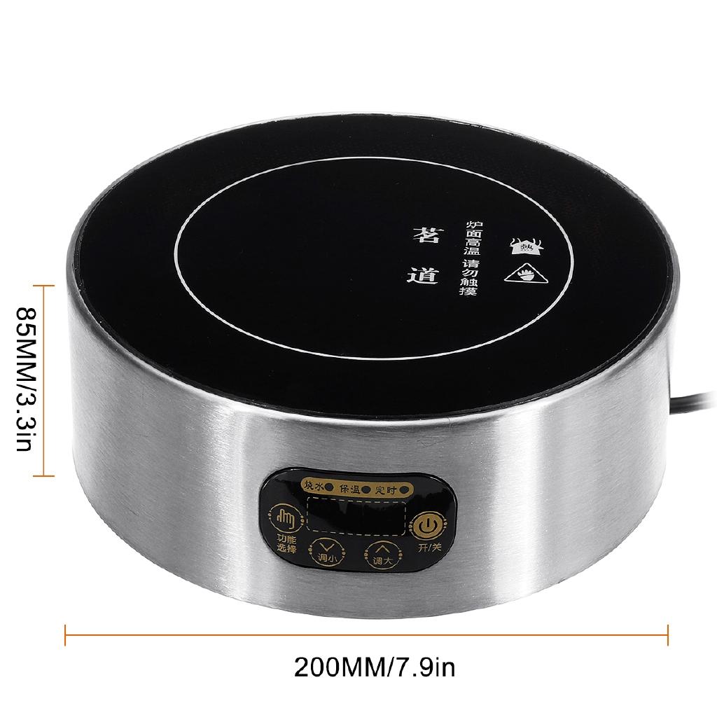 1500W Electric Ceramic Mini Induction Cooker Cooking Teapot No Radiation Water Boiling Induction Cooker Sensor Touch