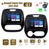 8 дюймов для Renault Captur Clio 2011-2018 с кнопкой Android автомобильный радиоприемник мультимедийный плеер навигация стерео GPS 2 Din Carplay 2 + 32 ГБ