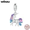 925 Sterling Silver Unicorn Charms Pendant for Women Girls Bracelet & Bangle DIY Jewelry