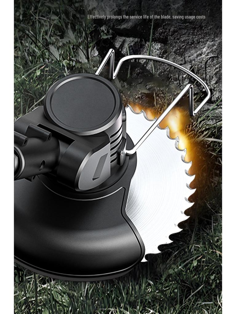 Аккумуляторная газонокосилка и ручной электрический триммер для травы