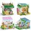 NEW MINI Set Flower Bouquet House Model Building Blocks MOC Street View Fairy Tale Town Bricks Assembly Children Kids Toys Gifts