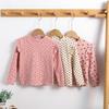 Girls' Floral Long-Sleeve Base Layer - Trendy Autumn/Winter Top for Kids