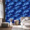 Wallpaper Ink blue, navy blue, azure and gray 50x1000