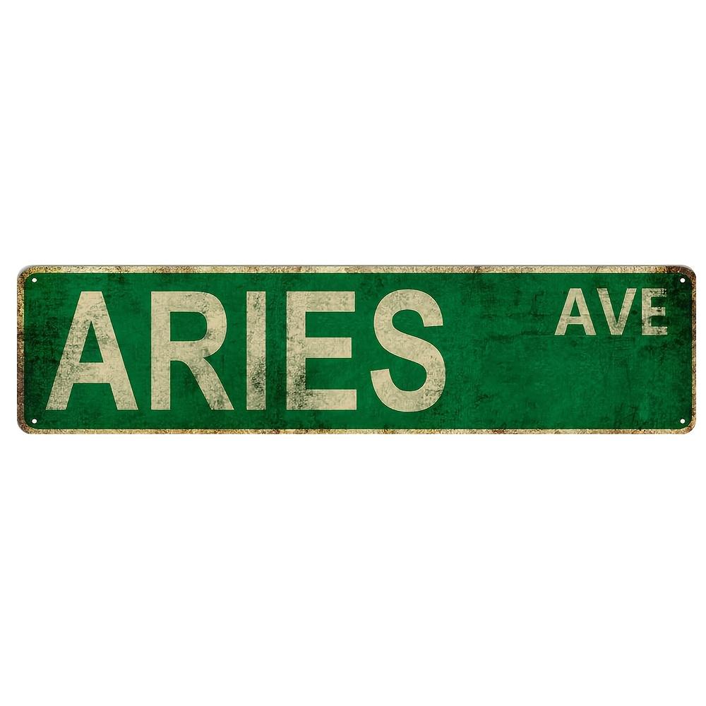 Vintage Metal Aluminum Signs Instagram Style Bovid Boar Street Signs Amusement Park Scenic Retro Road Signs Country Decorative