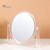 Зеркало для макияжа с увеличением 1/5/7X, двухстороннее, вращающееся на 360 градусов, портативное, круглое, акриловое, настольное, с увеличением, для мужчин и женщин
