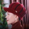 Winter Mother's Hat with Velvet To Keep Warm Old Lady's Woolen Hat Thickened Autumn and Winter Grandma's Versatile Knitted Hat for Middle-aged