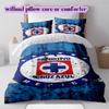Cruz AzulPattern Bedding Quilt Set Quilt Cover Pillowcase Home Decoration Birthday Gift (1 * duvet cover + 2 * pillowcase, without core)
