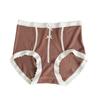 Women's Autumn and Winter Bow Tie High Waisted Tummy Tuck Panties