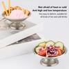 1Set Rustless Steel Ice Cream Cup Round Cold Dessert Container Custard Cup  Party Dessert