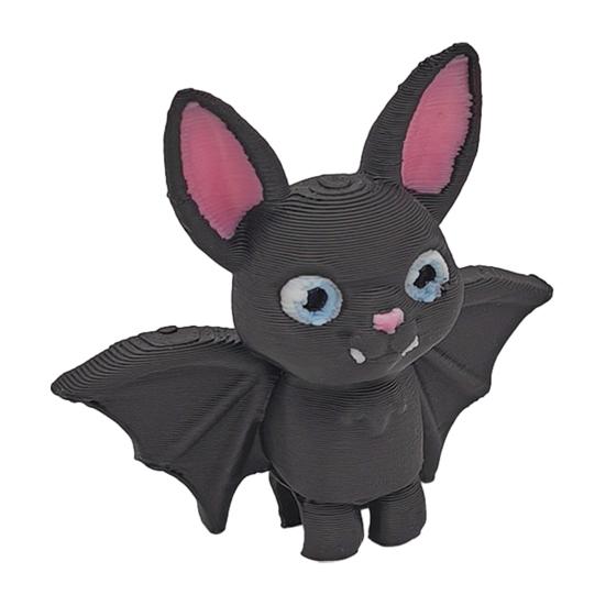 3D-печатная фигурка летучей мыши Ручная работа Готическая скульптура летучей мыши Коллекционная Украшение в виде летучей мыши, висящей вниз головой, для дома, офиса, книжной полки, стола