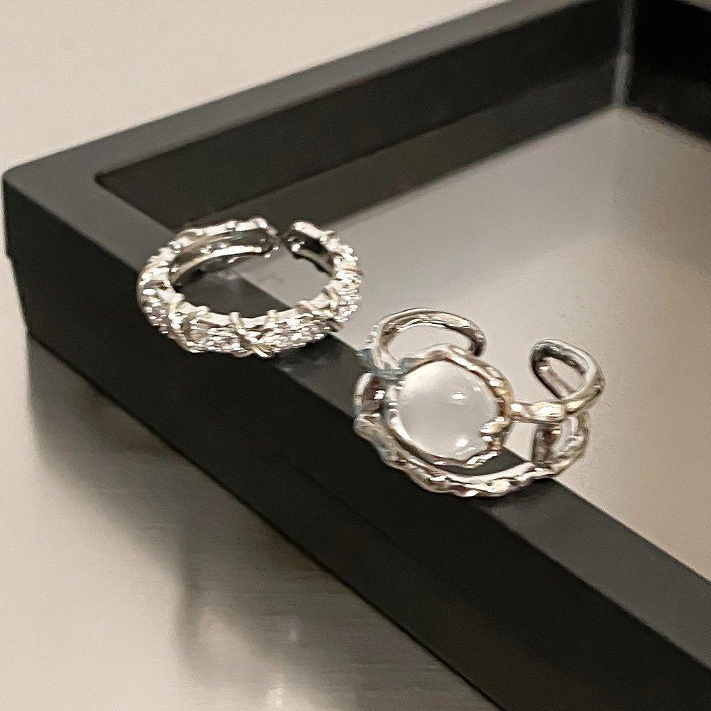 Девичье сердце взрыв розовый кольцо любви женское инс нишевое премиум открывающееся регулируемое кольцо на указательный палец кольцо