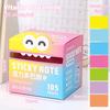 105 листов Выдвижные липкие заметки Портативные липкие заметки Прозрачные цветные липкие заметки Водонепроницаемые самоклеящиеся липкие заметки