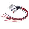 0.31" Led Metal Indicator Dash Light Lamp 12V Car Truck Red Green Blue