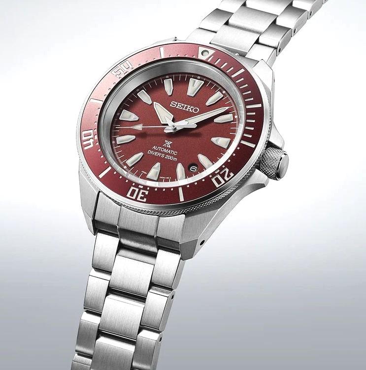 Seiko PROSPEX Samurai SRPL11K1 АВТОМАТИЧЕСКИЕ Красный Циферблат DIVERS 200M Мужские Часы SRPL11