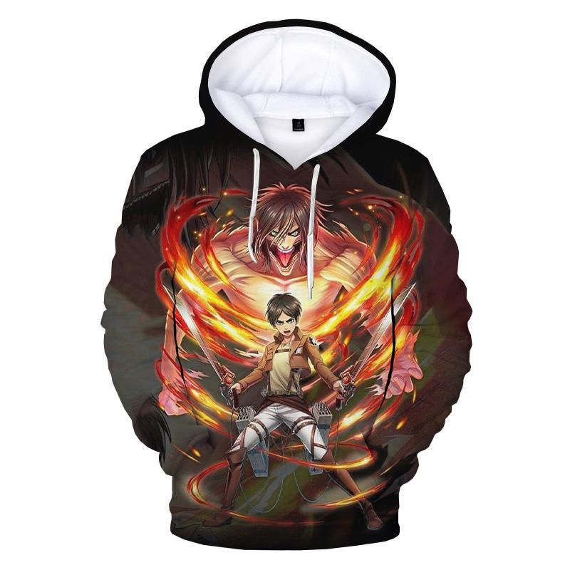 Vibrant Anime Battle Portrait Graphic Fleece Hoodie, Autumn Winter Thick Warm Sweatshirt for Men, Fantasy Warrior Pullover for Youth Fashion Matching