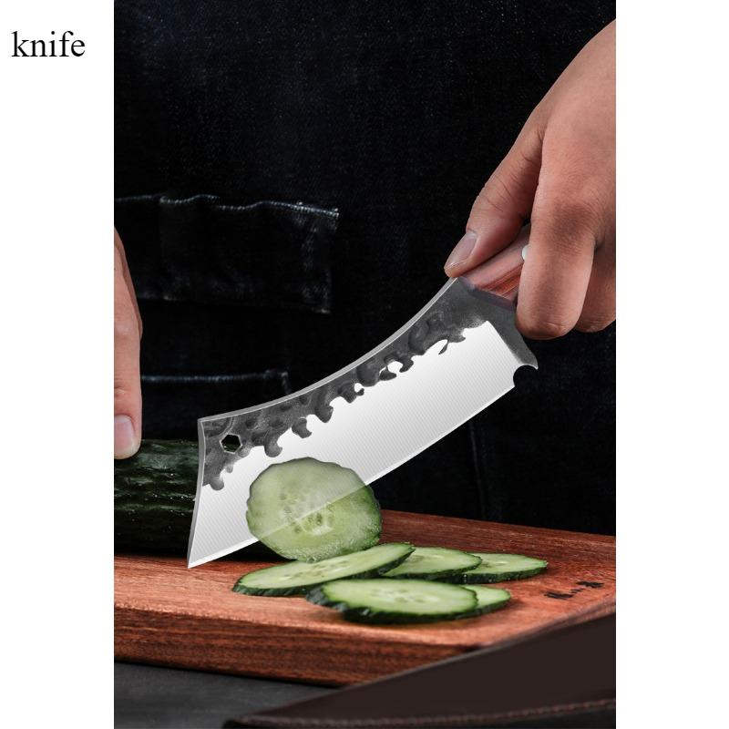 2pcs Sharp Beef Knives Hand-forged Stainless Steel Boning Slaughtering Knife Household Peeling Fruit Knife