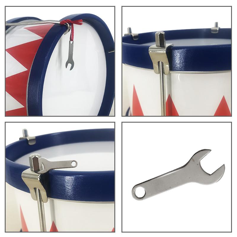 8-дюймовая металлическая барабанная установка, деревянный барабан с ремешком, барабанные палочки