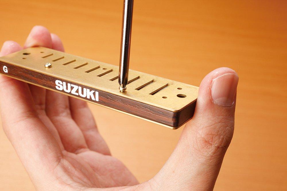 Губная гармошка SUZUKI с 10 отверстиями, тон PURE HARP MR-550 High-G