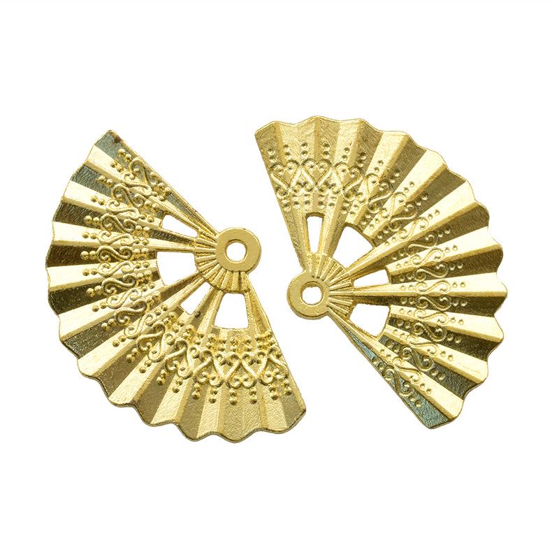 Подвеска-веер из сплава в стиле ретро для ожерелья или браслета своими руками - горячая распродажа, 33*21 мм