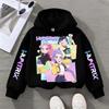 KPop Demon Hunters Cute Print Boys Girls Hooded Sweatshirt Children's Fall and Winter Casual Fashion Warm Pullover Sweatshirt