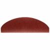 vidaXL 15-tlg Selbstklebende Treppenmatten Nadelvlies 65x21x4cm Rot