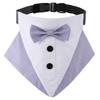 Tanpopo Formal Dog Tuxedo Wedding Collar Bandana Birthday Costume Bow Tie Party Suit Christmas Holiday Party Outfit Pet Collar