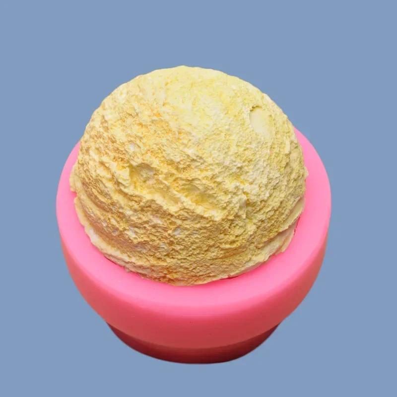 Силиконовые формы для выпечки, Форма для ароматерапевтической свечи, Моделирование симуляции мороженого, Силиконовая форма для шариков мороженого